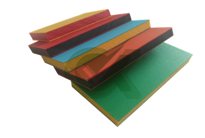 Durable green/white/green two color hdpe sheet price
